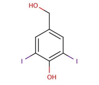 4-Hydroxy-3,5-diiodobenzyl Alcohol (CAS 37987-26-1) - chemical structure image