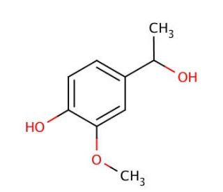 4-Hydroxy-3-methoxy-&alpha;-methylbenzyl alcohol (CAS 2480-86-6) - chemical structure image