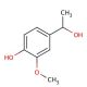 4-Hydroxy-3-methoxy-α-methylbenzyl alcohol (CAS 2480-86-6) - chemical structure image