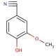 4-Hydroxy-3-methoxybenzonitrile (CAS 4421-08-3) - chemical structure image