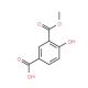 4-Hydroxy-3-(methoxycarbonyl)benzoic acid (CAS 41684-11-1) - chemical structure image