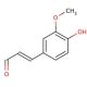 4-Hydroxy-3-methoxycinnamaldehyde (CAS 458-36-6) - chemical structure image