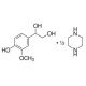 4-Hydroxy-3-methoxyphenylglycol hemipiperazinium salt (CAS 67423-45-4) - chemical structure image