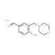 4-Hydroxy-3-morpholin-4-ylmethyl-benzaldehydehydrochloride - chemical structure image