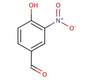 4-Hydroxy-3-nitrobenzaldehyde (CAS 3011-34-5) - chemical structure image