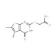 (4-Hydroxy-5,6-dimethyl-thieno[2,3-d]pyrimidin-2-ylsulfanyl)-acetic acid (CAS 54968-60-4) - chemical structure image