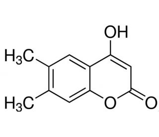 4-Hydroxy-6,7-dimethylcoumarin (CAS 55004-77-8) - chemical structure image