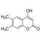 4-Hydroxy-6,7-dimethylcoumarin (CAS 55004-77-8) - chemical structure image