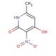 4-Hydroxy-6-methyl-3-nitro-2-pyridone (CAS 4966-90-9) - chemical structure image