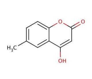 4-Hydroxy-6-methylcoumarin (CAS 13252-83-0) - chemical structure image