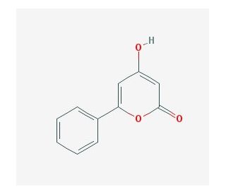 4-Hydroxy-6-phenyl-pyran-2-one (CAS 5526-38-5) - chemical structure image