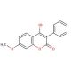 4-Hydroxy-7-methoxy-3-phenylcoumarin (CAS 2555-24-0) - chemical structure image