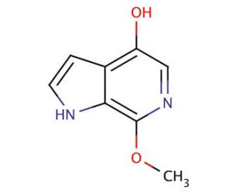 4-Hydroxy-7-methoxy-6-azaindole (CAS 936470-68-7) - chemical structure image
