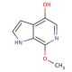 4-Hydroxy-7-methoxy-6-azaindole (CAS 936470-68-7) - chemical structure image