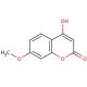 4-Hydroxy-7-methoxycoumarin (CAS 17575-15-4) - chemical structure image