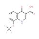 4-Hydroxy-8-trifluoromethoxyquinoline-3-carboxylic acid (CAS 40516-40-3) - chemical structure image
