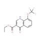 4-Hydroxy-8-trifluoromethoxyquinoline-3-carboxylic acid ethyl ester (CAS 40516-39-0) - chemical structure image