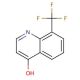 4-Hydroxy-8-(trifluoromethyl)quinoline (CAS 23779-96-6) - chemical structure image