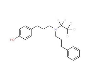 4-Hydroxy Alverine-d5 (CAS 1216415-67-6) - chemical structure image
