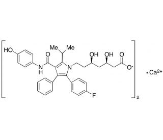 4-Hydroxy atorvastatin hemicalcium salt (CAS 214217-88-6) - chemical structure image