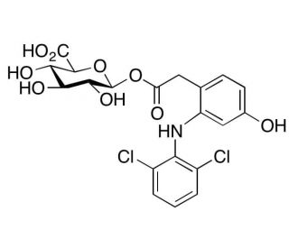 4-Hydroxy diclofenac acyl glucuronide - chemical structure image