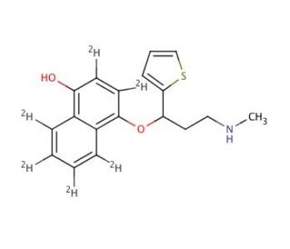 4-Hydroxy Duloxetine-d3 (CAS 1329809-27-9) - chemical structure image
