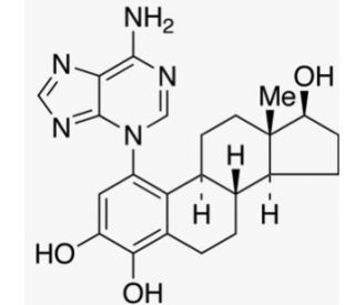 4-Hydroxy Estradiol 1-N3-Adenine - chemical structure image