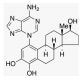 4-Hydroxy Estradiol 1-N3-Adenine - chemical structure image