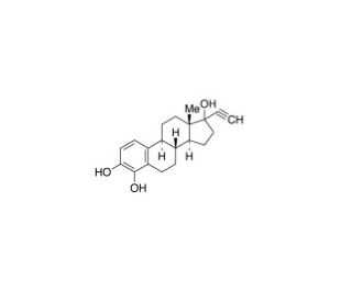4-Hydroxy ethynyl estradiol (CAS 50394-90-6) - chemical structure image
