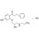 4-Hydroxy Propafenone Hydrochloride (CAS 86383-31-5) - chemical structure image