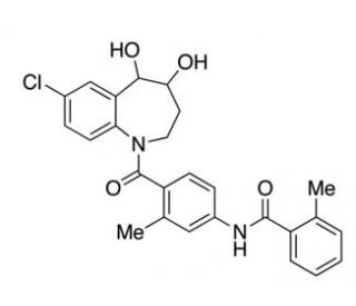 4-Hydroxy tolvaptan (CAS 1587638-05-8) - chemical structure image