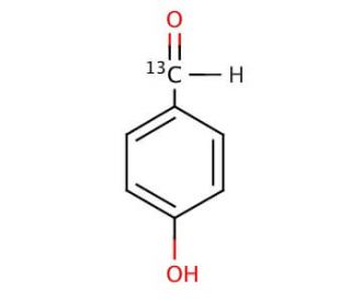 4-Hydroxybenzaldehyde-1-13C (CAS 152404-52-9) - chemical structure image
