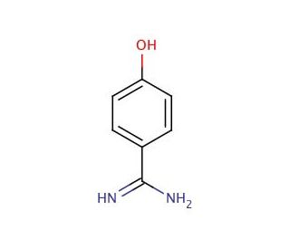 4-Hydroxybenzamidine, Hydrochloride (CAS 38148-63-9) - chemical structure image