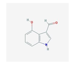 4-Hydroxyindole-3-carboxaldehyde (CAS 81779-27-3) - chemical structure image