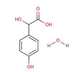 4-Hydroxymandelic acid monohydrate (CAS 184901-84-6) - chemical structure image