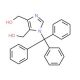 [4-(Hydroxymethyl)-1-trityl-1H-imidazol-5-yl]methanol (CAS 77134-74-8) - chemical structure image