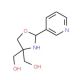 Struttura molecolare di (4-Hydroxymethyl-2-pyridin-3-yl-oxazolidin-4-yl)-methanol, Numero CAS: 312620-99-8 (4-Hydroxymethyl-2-pyridin-3-yl-oxazolidin-4-yl)-methanol (CAS 312620-99-8) - chemical structure image