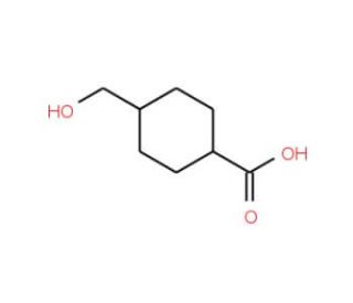 4-Hydroxymethyl-cyclohexanecarboxylic acid (CAS 13380-84-2) - chemical structure image