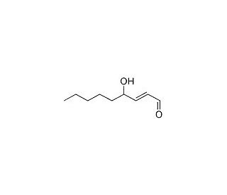 4-Hydroxynonenal (CAS 75899-68-2) - chemical structure image