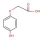 (4-Hydroxyphenoxy)acetic acid (CAS 1878-84-8) - chemical structure image