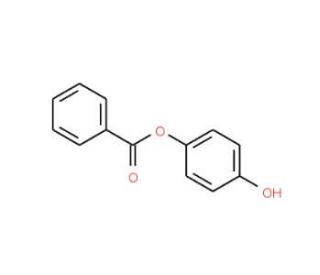 4-Hydroxyphenyl benzoate (CAS 2444-19-1) - chemical structure image
