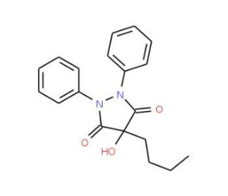 4-Hydroxyphenylbutazone (CAS 16860-43-8) - chemical structure image