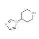 4-Imidazol-1-yl-piperidine (CAS 147081-85-4) - chemical structure image