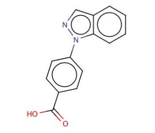 4-Indazol-1-yl-benzoic acid - chemical structure image