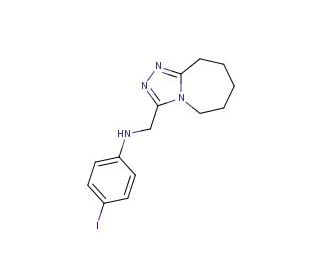 (4-Iodo-phenyl)-(6,7,8,9-tetrahydro-5H-[1,2,4]triazolo[4,3-a]azepin-3-ylmethyl)-amine - chemical structure image