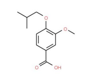 4-Isobutoxy-3-methoxy-benzoic acid (CAS 3535-35-1) - chemical structure image