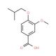 4-Isobutoxy-3-methoxy-benzoic acid (CAS 3535-35-1) - chemical structure image