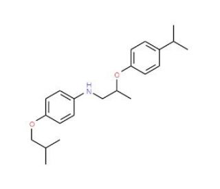 4-Isobutoxy-N-[2-(4-isopropylphenoxy)propyl]-aniline - chemical structure image