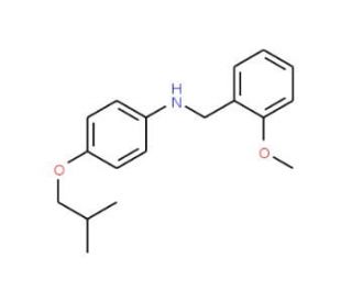 4-Isobutoxy-N-(2-methoxybenzyl)aniline - chemical structure image