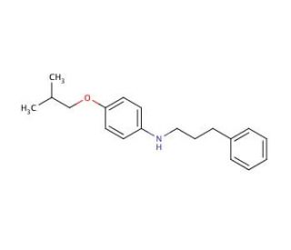 4-Isobutoxy-N-(3-phenylpropyl)aniline - chemical structure image
